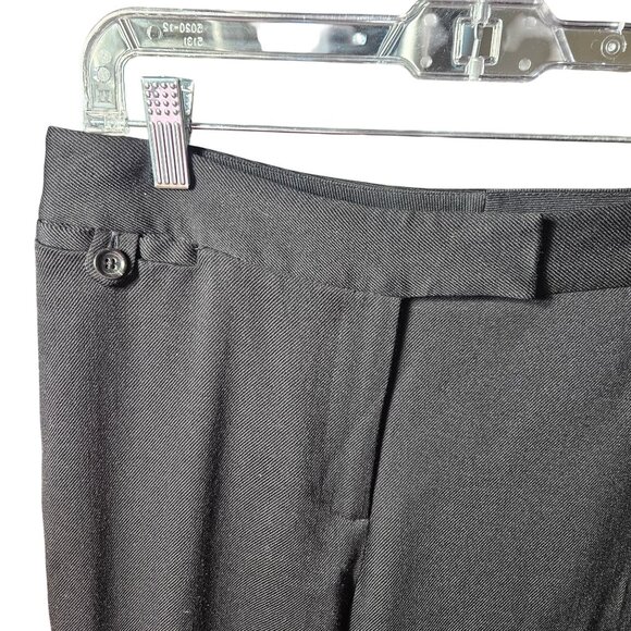 Ann Taylor Petites Womens Black Dress Pants Size 6P Button Waist Back Pockets - Picture 2 of 5